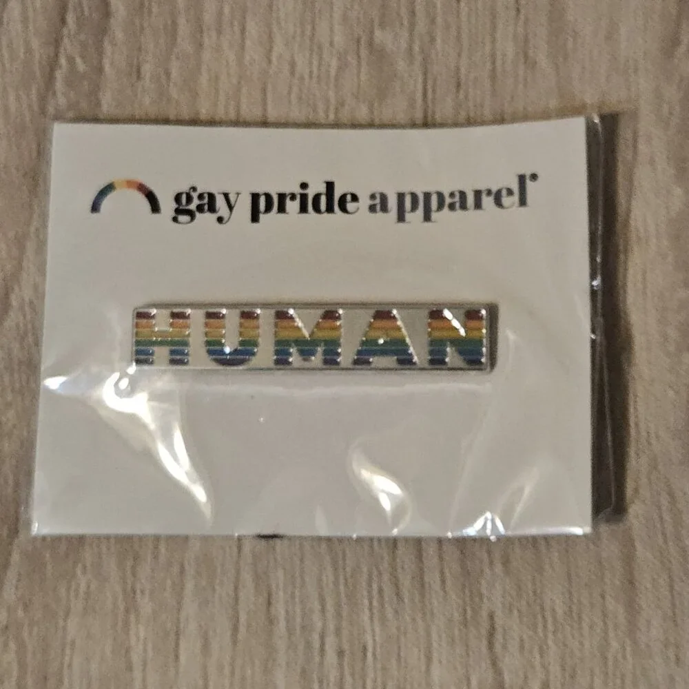 Lot Of 10 Enamel Gay Pride Pins She He They Rainbow Queer Joy Human  Lot #2